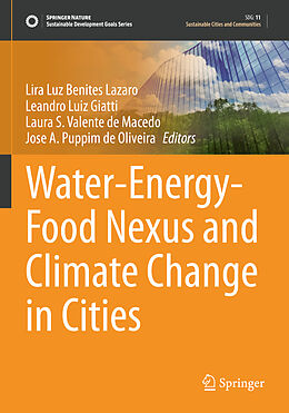 Couverture cartonnée Water-Energy-Food Nexus and Climate Change in Cities de 