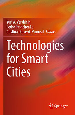 Couverture cartonnée Technologies for Smart Cities de 