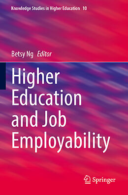 Couverture cartonnée Higher Education and Job Employability de 