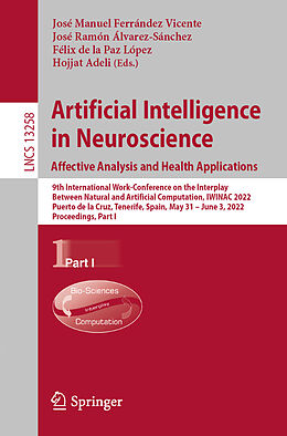 Couverture cartonnée Artificial Intelligence in Neuroscience: Affective Analysis and Health Applications de 