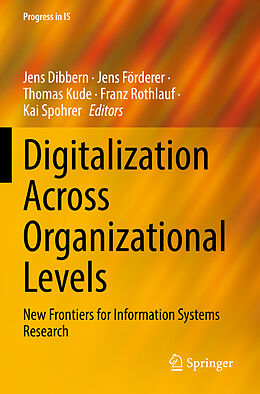 Couverture cartonnée Digitalization Across Organizational Levels de 