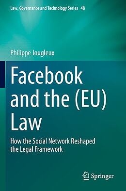 Couverture cartonnée Facebook and the (EU) Law de Philippe Jougleux