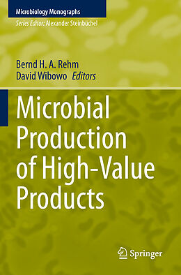 Couverture cartonnée Microbial Production of High-Value Products de 