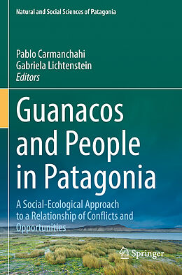 Couverture cartonnée Guanacos and People in Patagonia de 