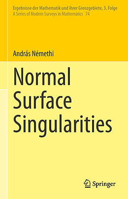 Livre Relié Normal Surface Singularities de András Némethi