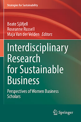 Couverture cartonnée Interdisciplinary Research for Sustainable Business de 