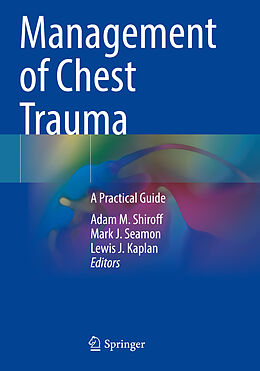 Couverture cartonnée Management of Chest Trauma de 