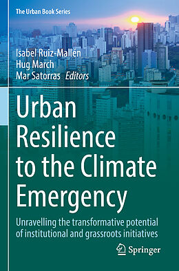 Couverture cartonnée Urban Resilience to the Climate Emergency de 