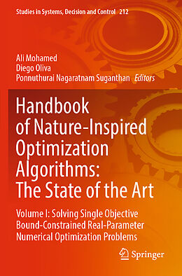 Couverture cartonnée Handbook of Nature-Inspired Optimization Algorithms: The State of the Art de 