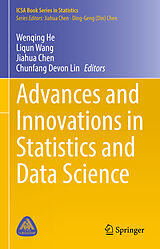 Livre Relié Advances and Innovations in Statistics and Data Science de 