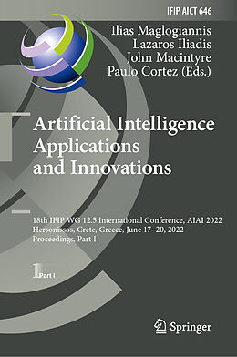 Livre Relié Artificial Intelligence Applications and Innovations de 