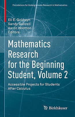 Livre Relié Mathematics Research for the Beginning Student, Volume 2 de 