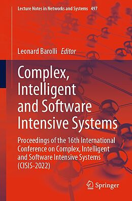 eBook (pdf) Complex, Intelligent and Software Intensive Systems de 