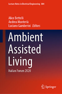 Livre Relié Ambient Assisted Living de 