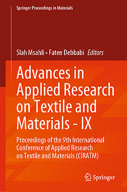 Fester Einband Advances in Applied Research on Textile and Materials - IX von 