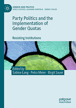 Couverture cartonnée Party Politics and the Implementation of Gender Quotas de 