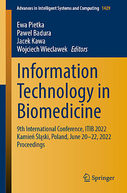 Couverture cartonnée Information Technology in Biomedicine de 