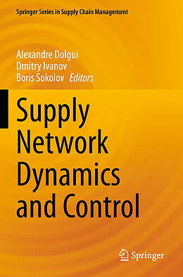 Couverture cartonnée Supply Network Dynamics and Control de 