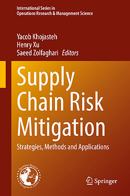 Livre Relié Supply Chain Risk Mitigation de 