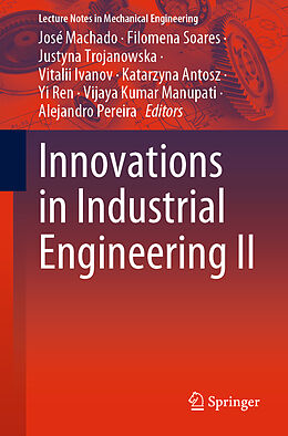 Couverture cartonnée Innovations in Industrial Engineering II de 