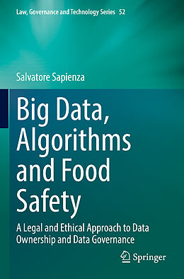 Couverture cartonnée Big Data, Algorithms and Food Safety de Salvatore Sapienza