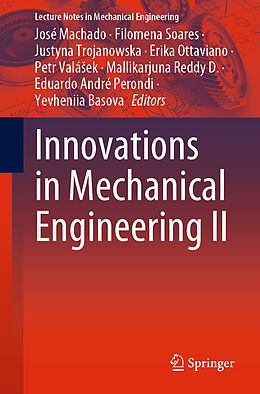 Couverture cartonnée Innovations in Mechanical Engineering II de 