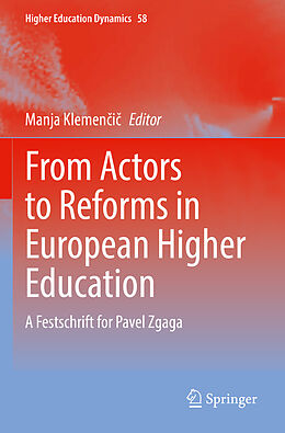 Couverture cartonnée From Actors to Reforms in European Higher Education de 