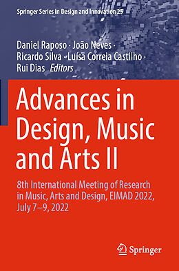 Kartonierter Einband Advances in Design, Music and Arts II von 