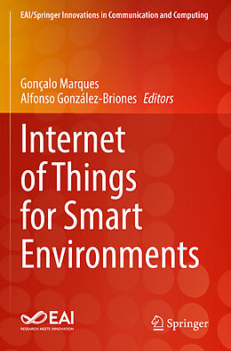 Couverture cartonnée Internet of Things for Smart Environments de 