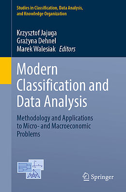 Couverture cartonnée Modern Classification and Data Analysis de 