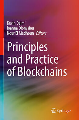 Couverture cartonnée Principles and Practice of Blockchains de 