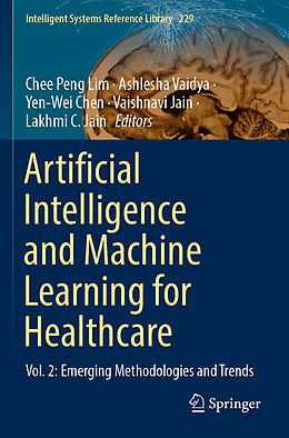 Couverture cartonnée Artificial Intelligence and Machine Learning for Healthcare de 
