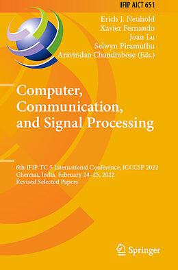 Couverture cartonnée Computer, Communication, and Signal Processing de 