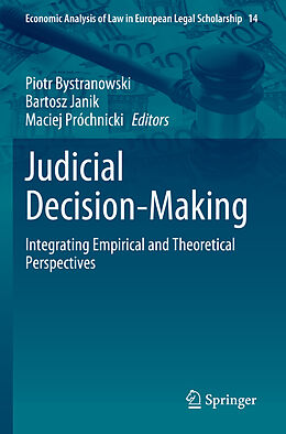 Couverture cartonnée Judicial Decision-Making de 