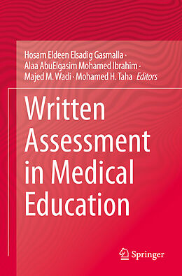 Couverture cartonnée Written Assessment in Medical Education de 