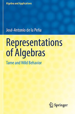 Couverture cartonnée Representations of Algebras de José-Antonio de la Peña