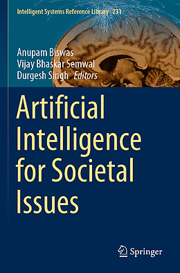 Couverture cartonnée Artificial Intelligence for Societal Issues de 