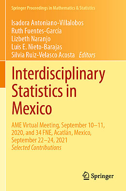 Couverture cartonnée Interdisciplinary Statistics in Mexico de 