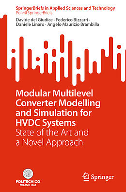 Couverture cartonnée Modular Multilevel Converter Modelling and Simulation for HVDC Systems de Davide Del Giudice, Angelo Maurizio Brambilla, Daniele Linaro