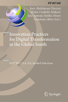 Livre Relié Innovation Practices for Digital Transformation in the Global South de 