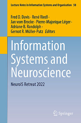 Couverture cartonnée Information Systems and Neuroscience de 