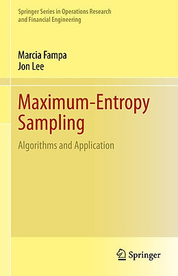 Fester Einband Maximum-Entropy Sampling von Jon Lee, Marcia Fampa