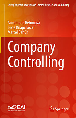 Livre Relié Company Controlling de Annamaria Behúnová, Marcel Behún, Lucia Knapcikova