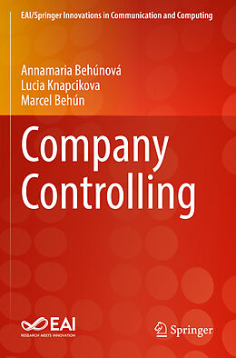 Couverture cartonnée Company Controlling de Annamaria Behúnová, Marcel Behún, Lucia Knapcikova