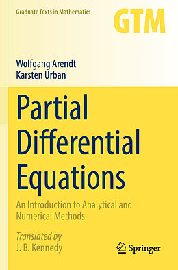 Couverture cartonnée Partial Differential Equations de Wolfgang Arendt, Karsten Urban