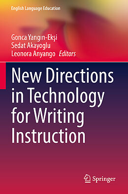 Couverture cartonnée New Directions in Technology for Writing Instruction de 