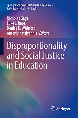 Couverture cartonnée Disproportionality and Social Justice in Education de 