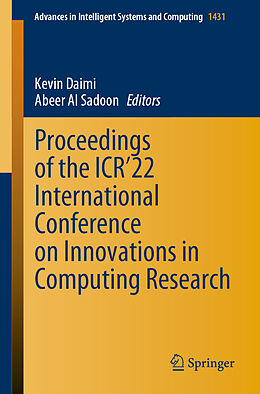 Couverture cartonnée Proceedings of the ICR 22 International Conference on Innovations in Computing Research de 