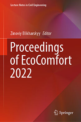 Livre Relié Proceedings of EcoComfort 2022 de 