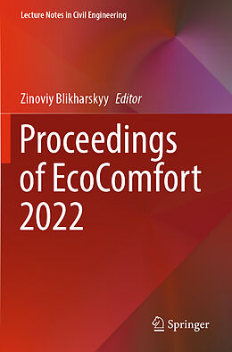 Couverture cartonnée Proceedings of EcoComfort 2022 de 